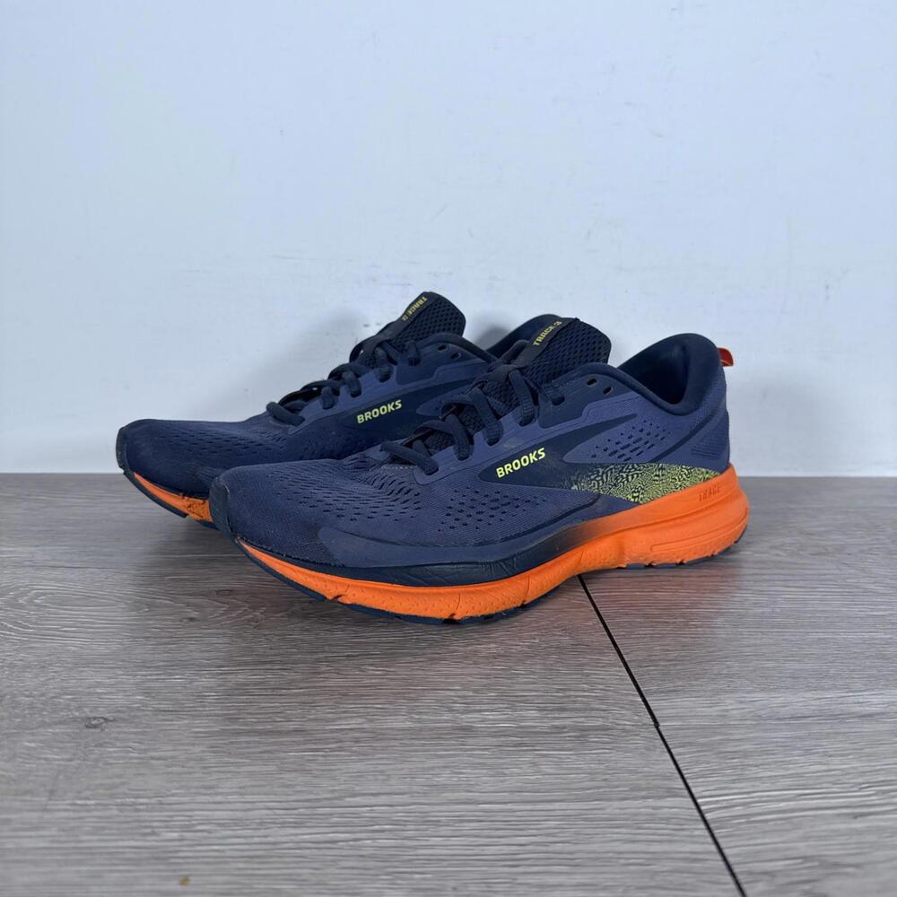 Brooks Trace 3 Blue Orange 2023 Men's Size 8 Shoes Running Sneaker 1104121D422